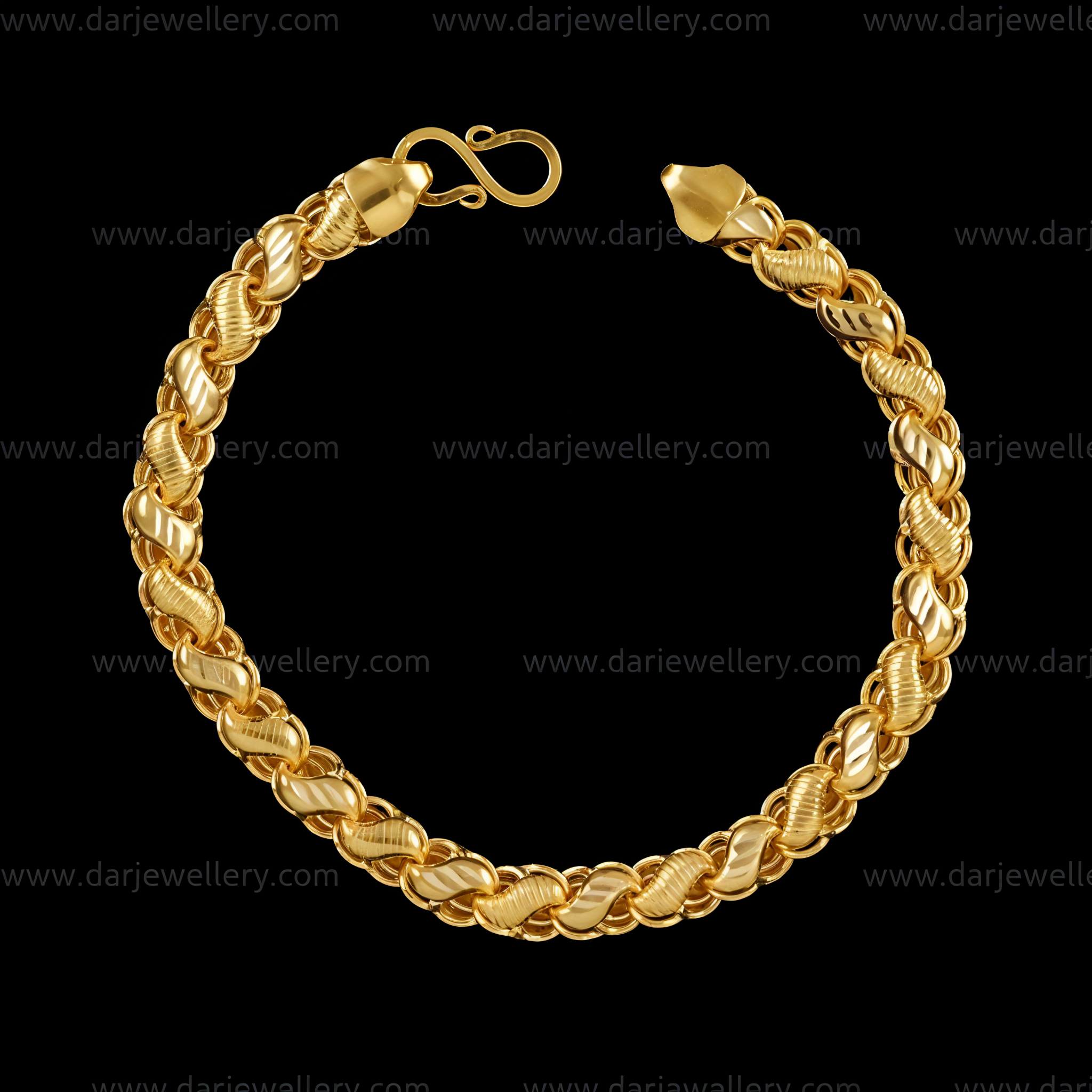 Brass Beads Gold-plated Bracelet For Mens