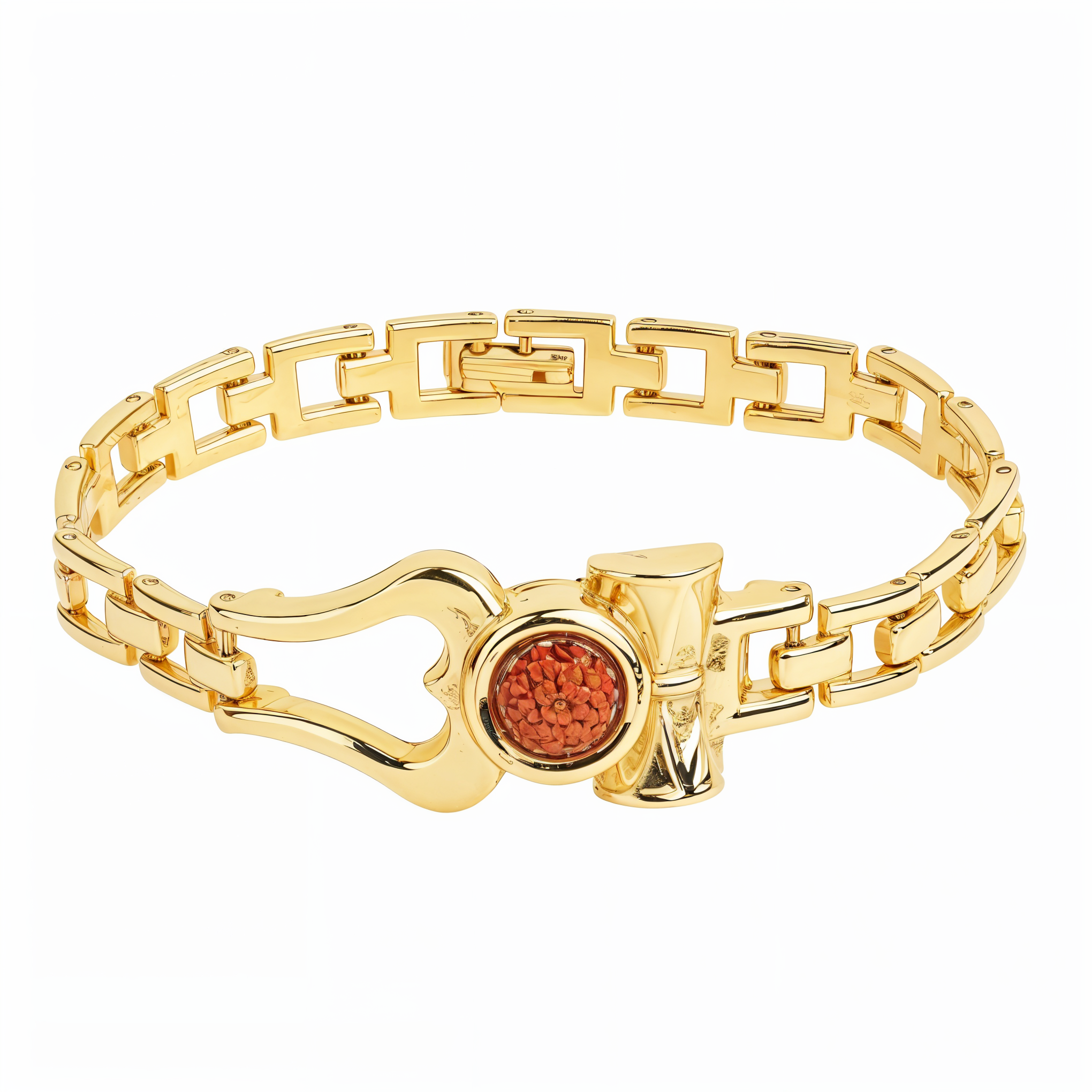 Brass Beads Gold-plated Bracelet For Mens